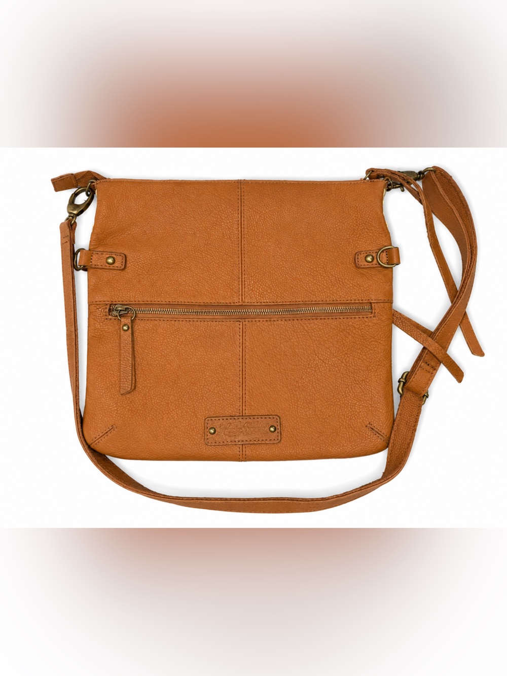 Lucky Brand Tan Leather Crossbody Bag